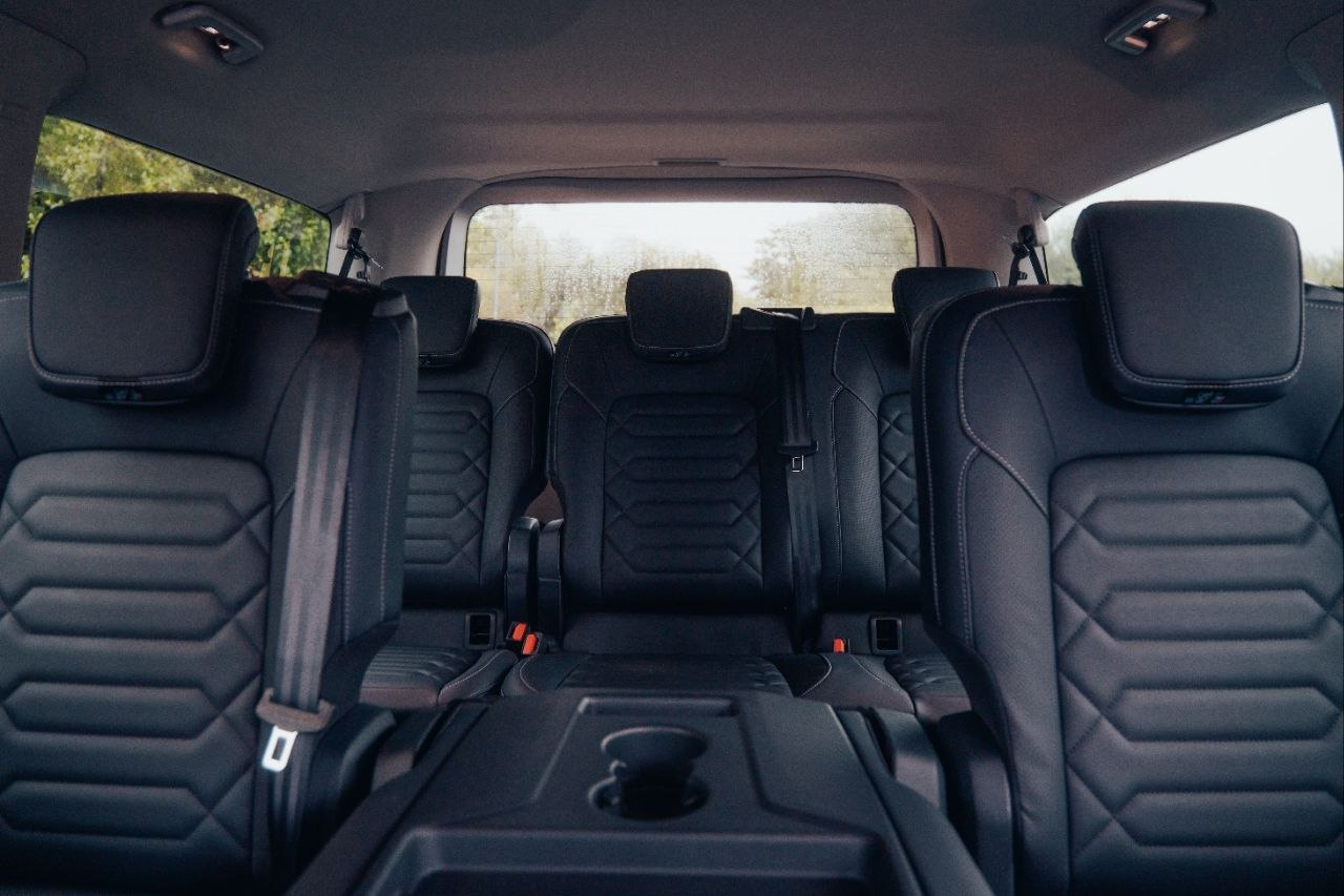 Leather rear seats in the Ford Tourneo